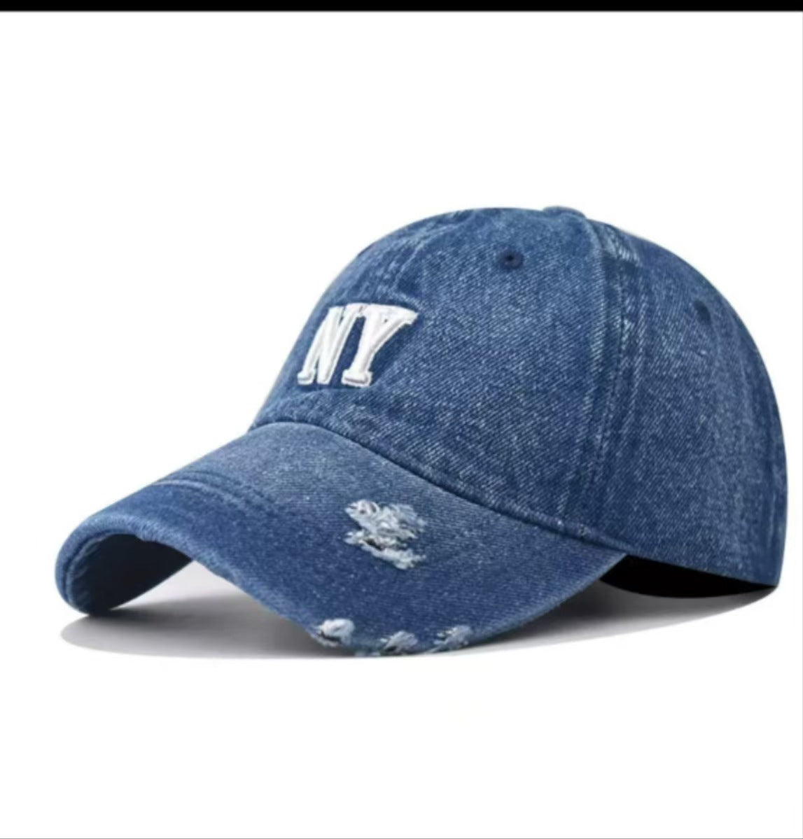 Damen Distressed Denim Baseball Cap Brehn 1784188163