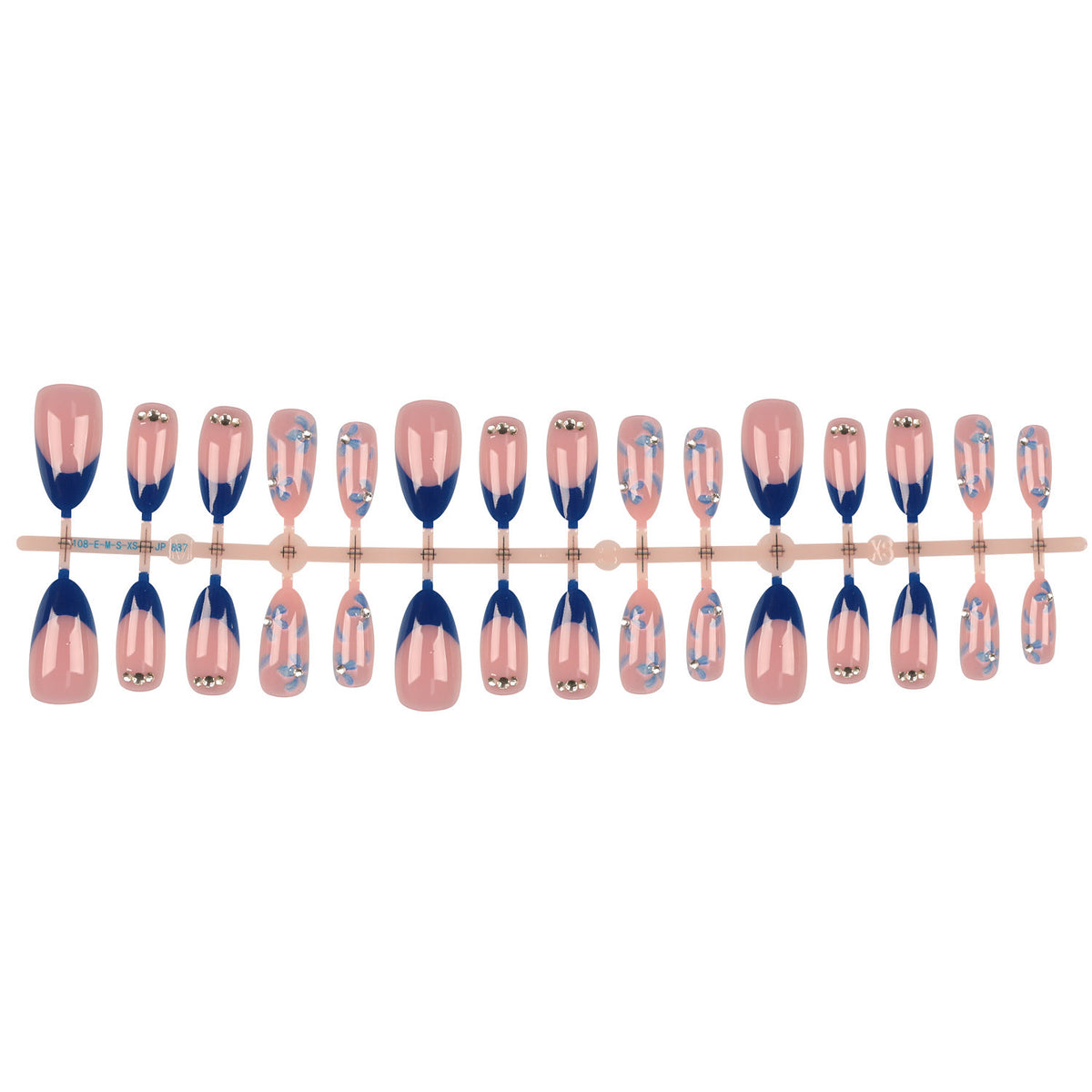 Premium Press-On Nail Tips Set mit Kleber und Feile
