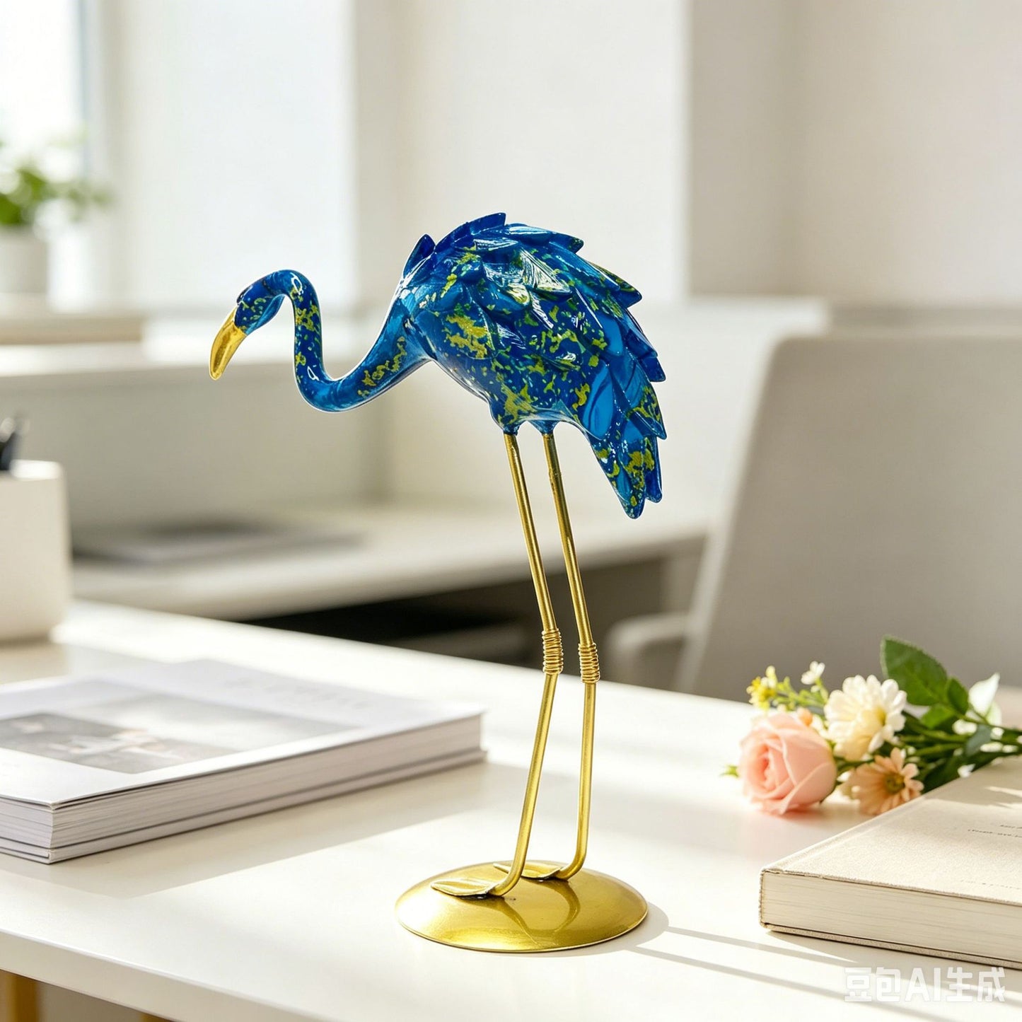 Dekorative Flamingo Skulptur Brehn