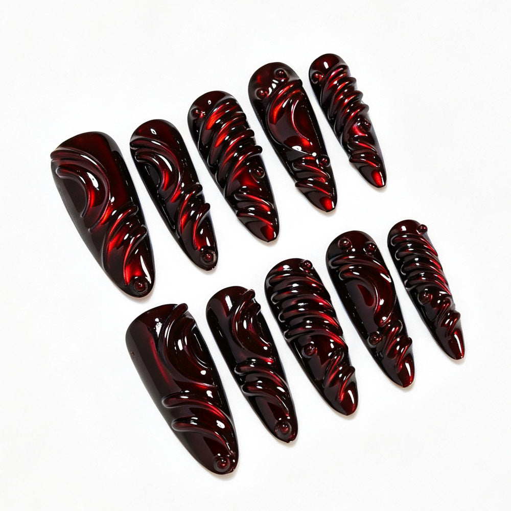 Künstlerische Stiletto-Nagelkunstverlängerungen Brehn