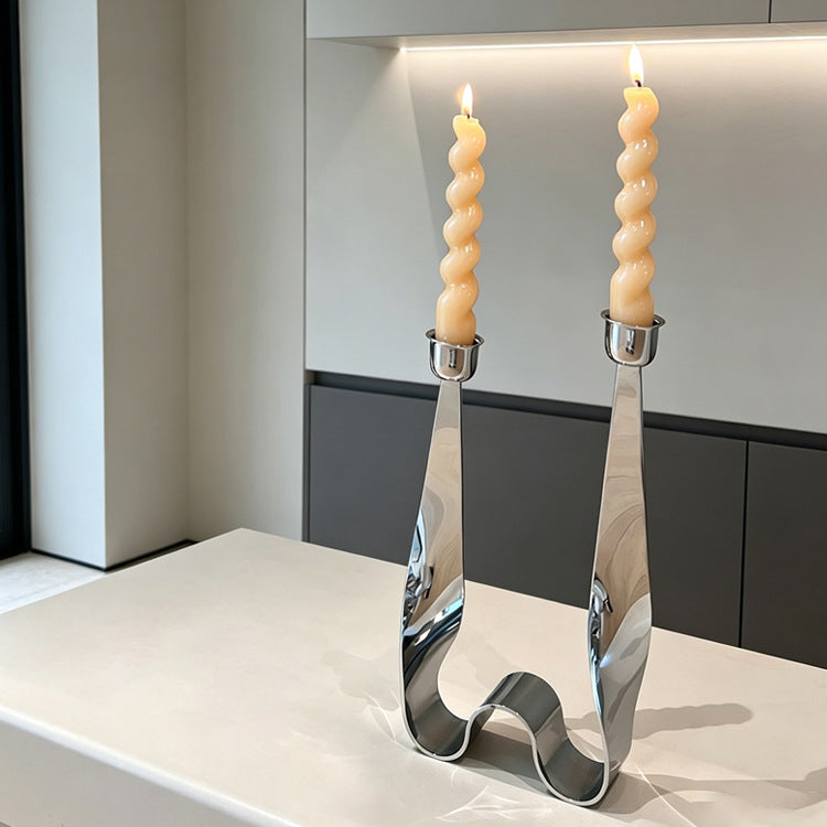 Eleganter Drehdesign Kerzenhalter