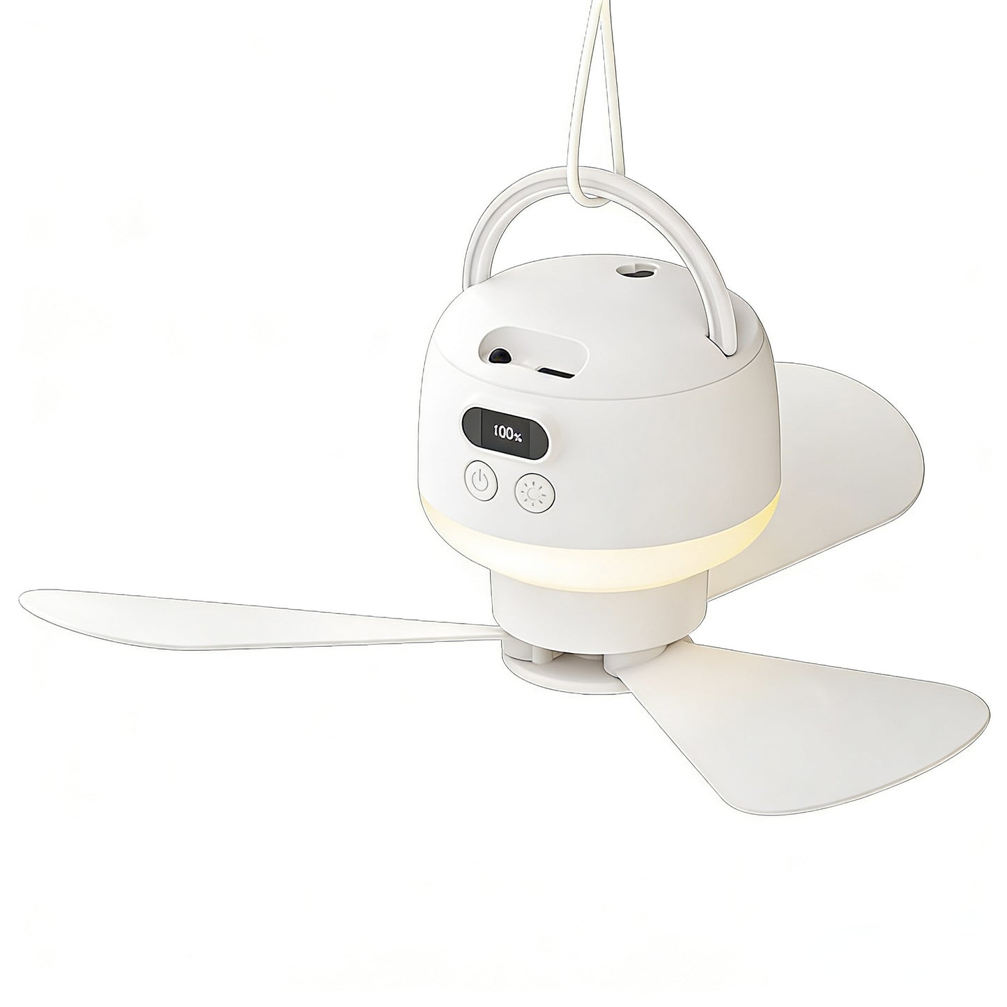 Damen tragbarer Deckenventilator mit LED-Beleuchtung Brehn