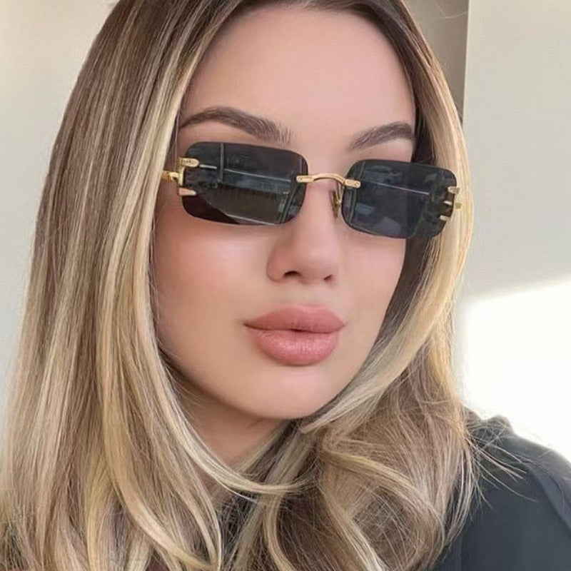 Damen quadratische Sonnenbrille mit hochwertigem Metallrahmen Brehn
