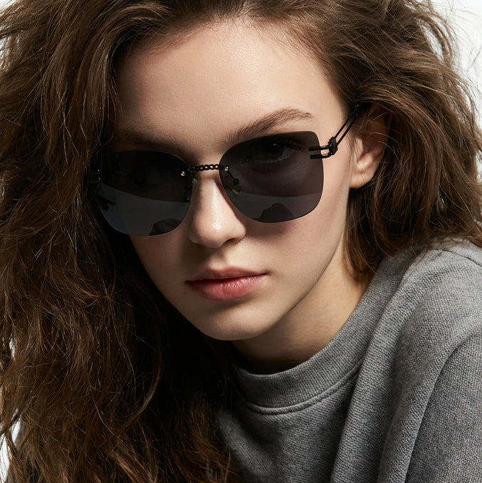 Damen Oversized Sonnenbrille mit stylischem Farbverlauf und einzigartigem Rahmen Brehn