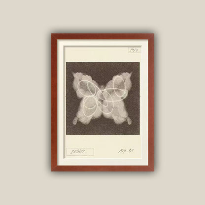 Künstlerischer Schmetterling gerahmter Druck