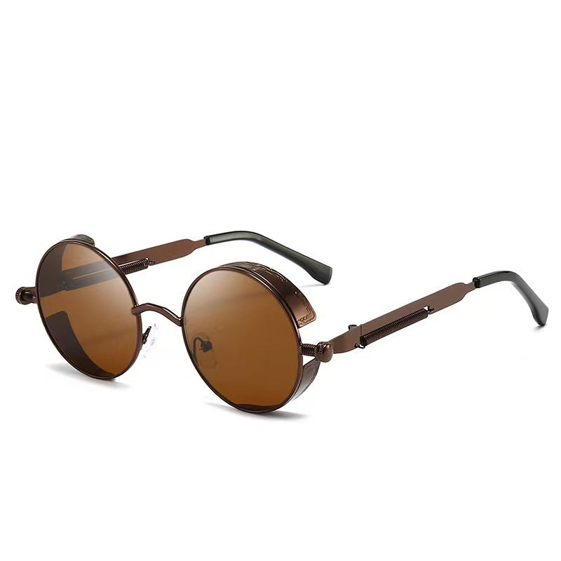 Retro-Runde-Fassung-Sonnenbrille Brehn