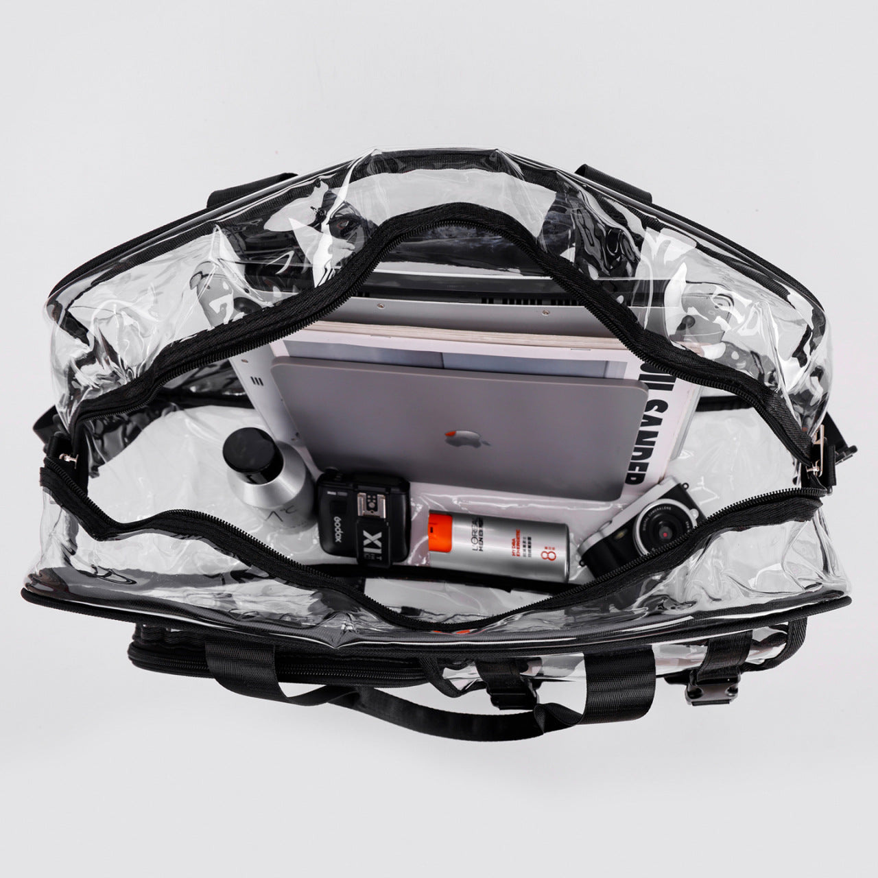 Transparente Fitness Duffle Tasche