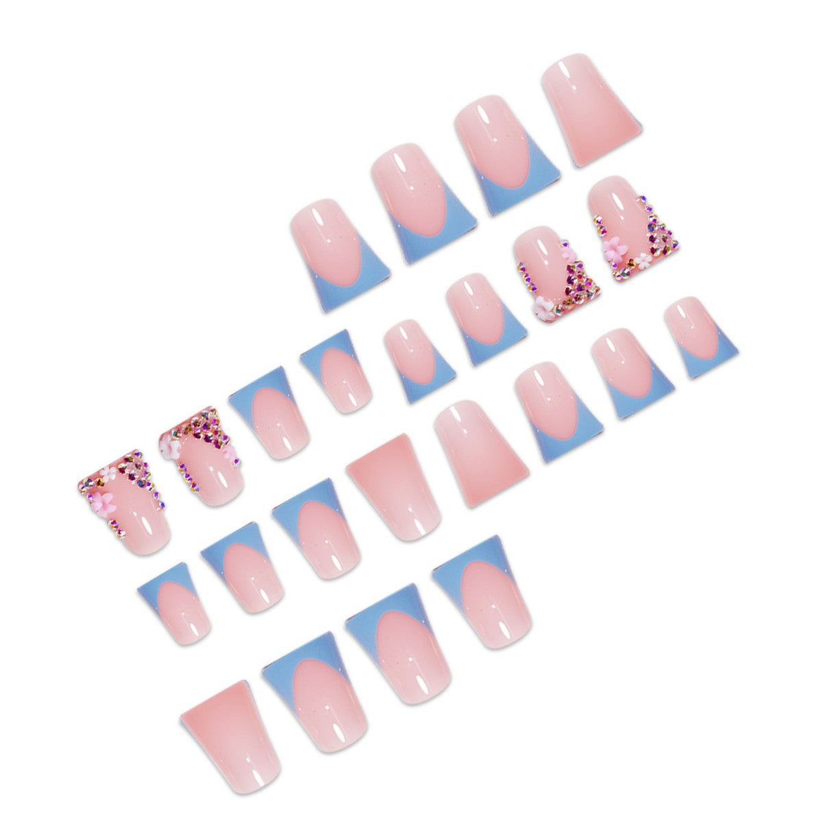 Dekorative Florale Druck-Nagelverzierungen Brehn
