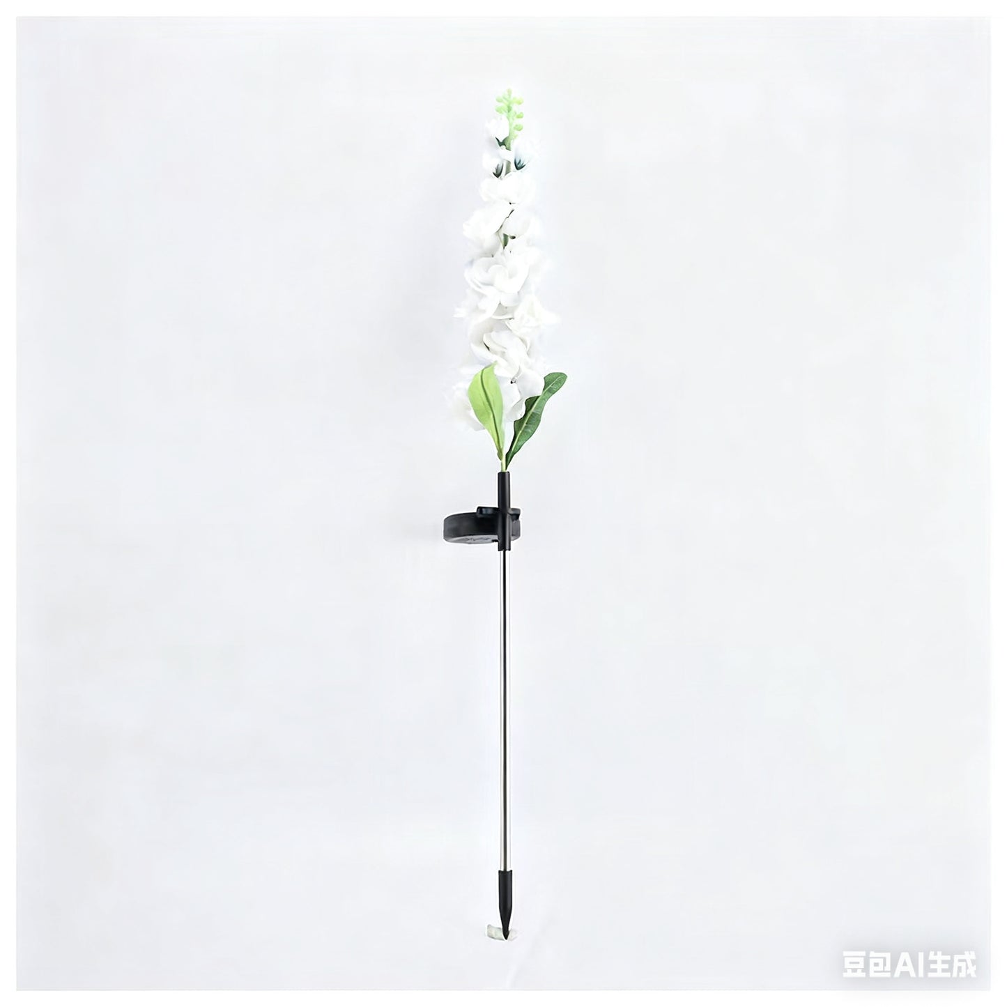 Dekorativer hoher künstlicher Delphinium-Gartenstecker mit Edelstahlspike und verstellbarem Clip Brehn