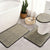 Elegantes gewebtes Badezimmermatten-Set