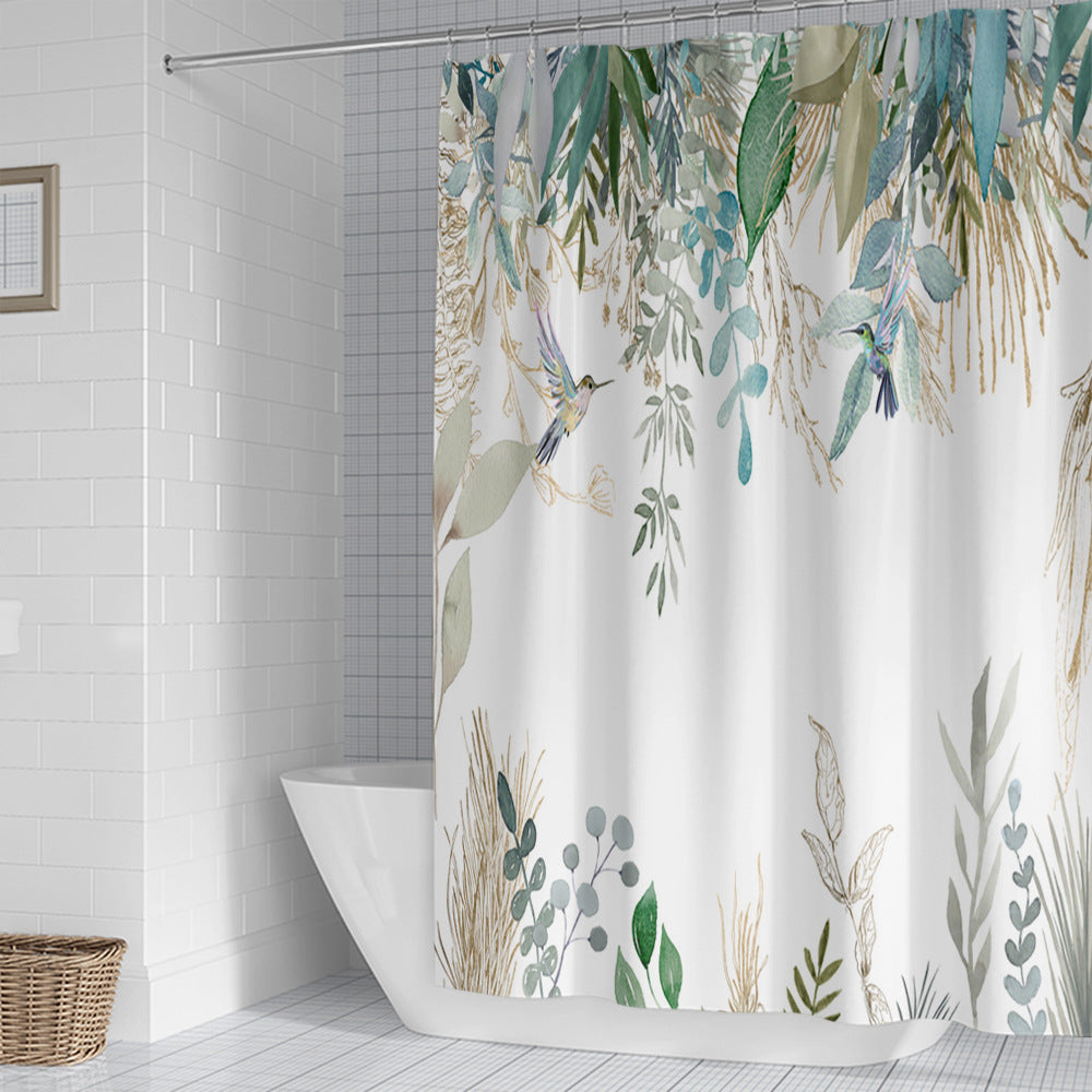 Floral Lavendel Muster Duschvorhang Brehn