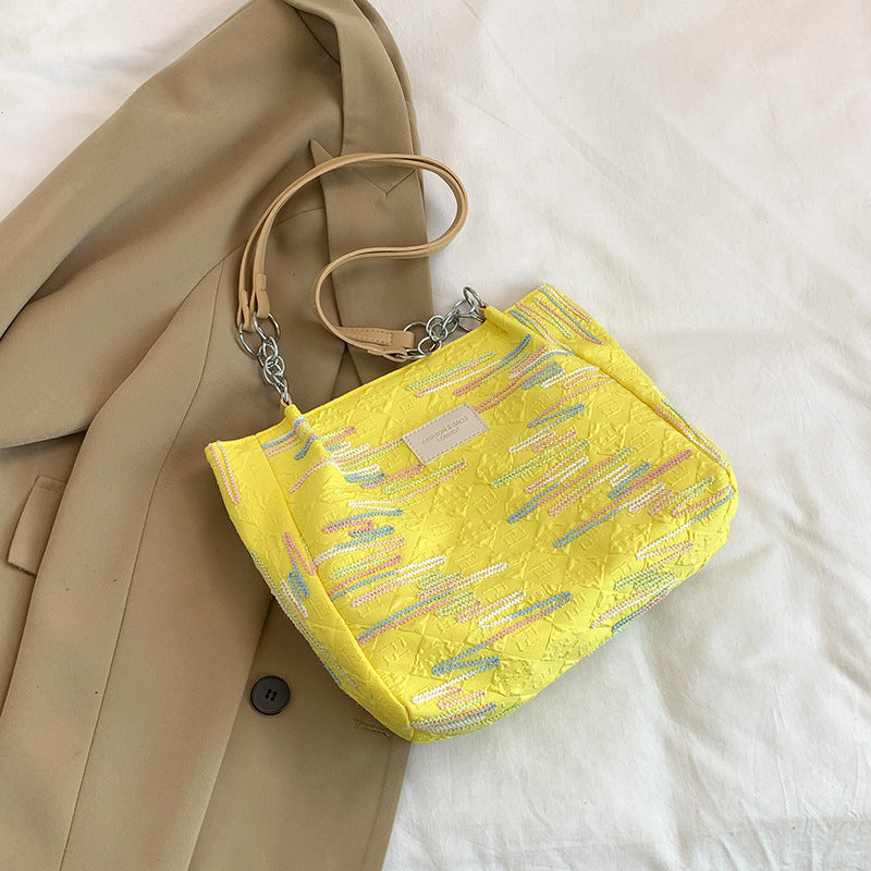 Bunte gestickte Hobo Tasche Brehn