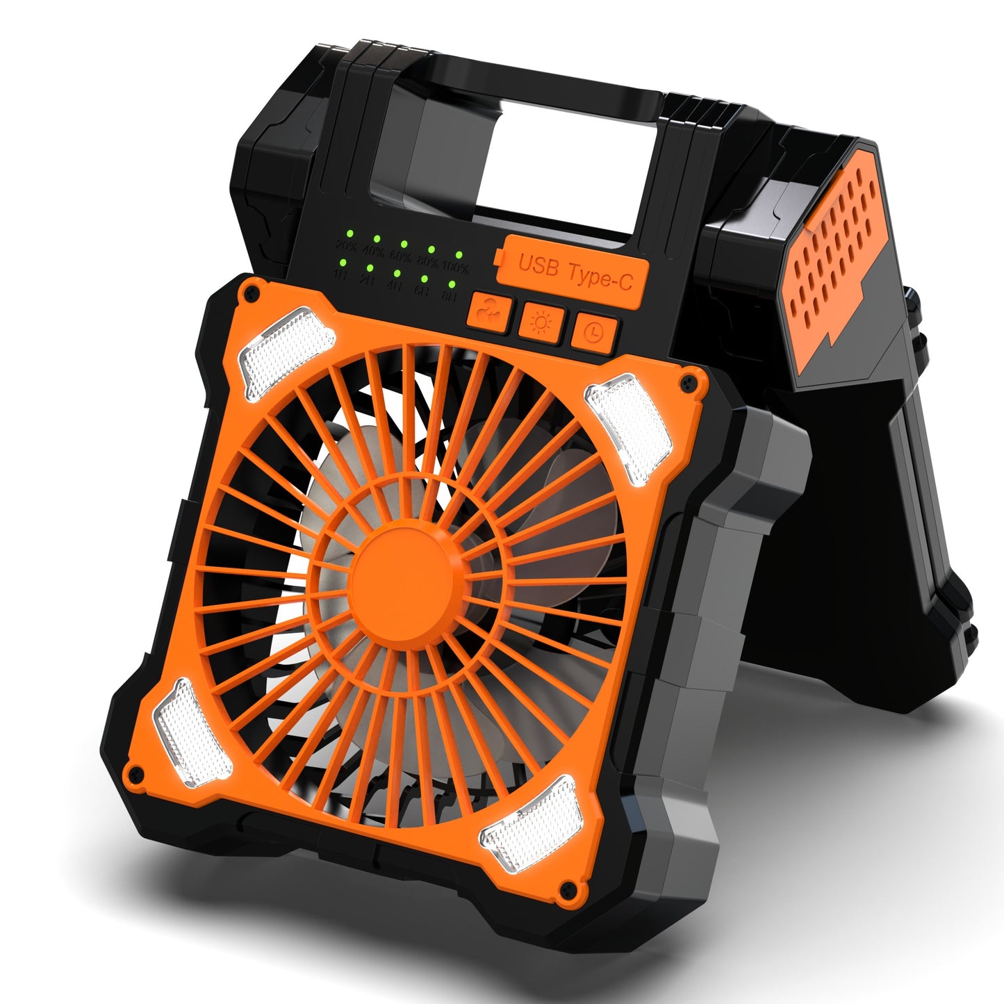 Tragbarer solarbetriebener wiederaufladbarer Ventilator Brehn