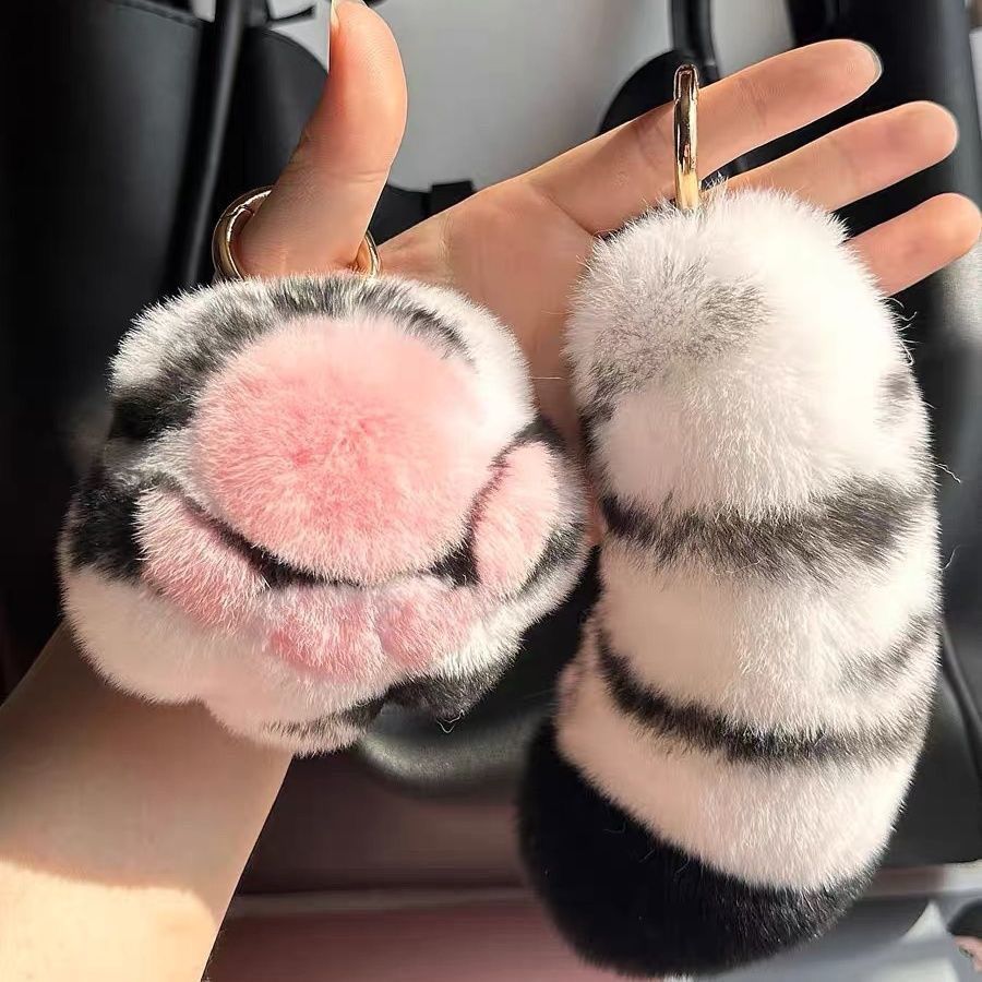 Plüsch-Tier-inspiriertes Schlüsselanhänger-Accessoire Brehn