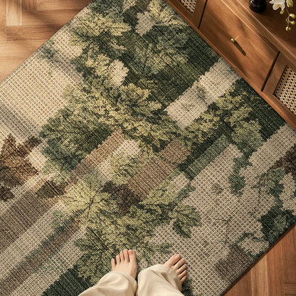 Künstlerisches Blattmuster Bereichsteppich