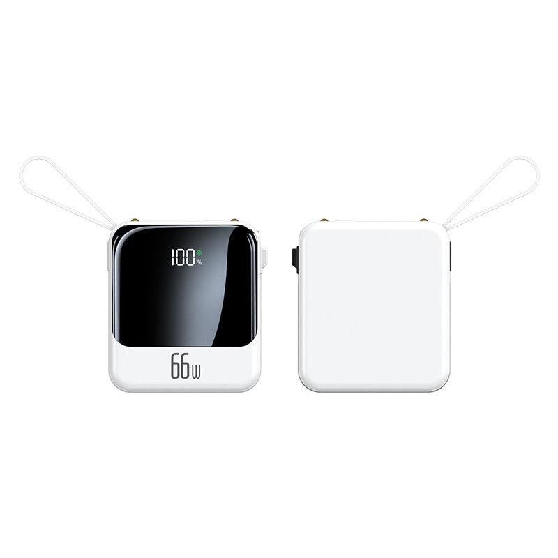 Tragbare Powerbank mit Intelligentem Kabelmanagement und Digitaler Anzeige Brehn