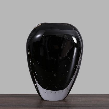 Mundgeblasene eingekapselte Blasen Skulpturalglasvase Brehn