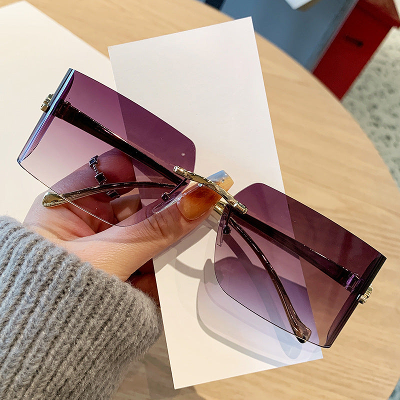 Damen rechteckige Fashion-Sonnenbrille Brehn