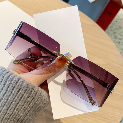 Damen rechteckige Fashion-Sonnenbrille Brehn