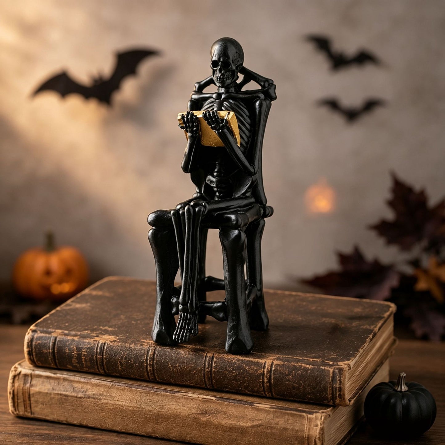 Künstlerische Skelettfigur Brehn