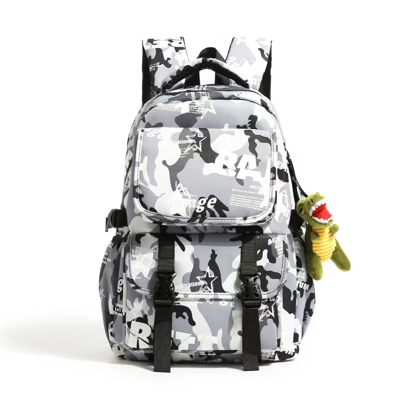 Multifunktionaler Rucksack mit Robustem Camouflage-Muster und Großen Fächern Brehn