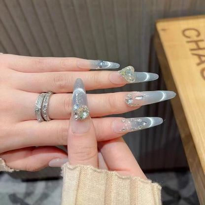 Dekorativer Langer Stiletto Nagelset