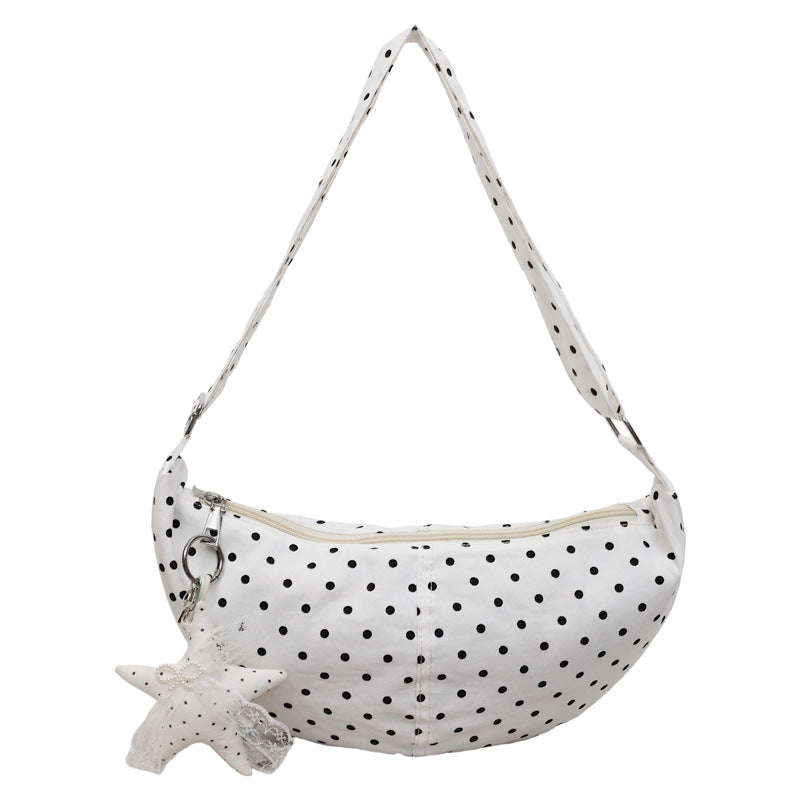 Punkte Druck Schlampige Schultertasche