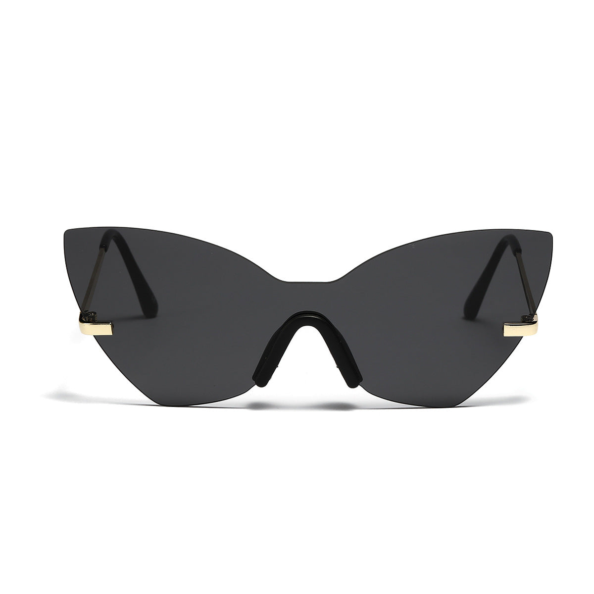 Damen extravagante Cat-Eye Sonnenbrille mit hochwertigem Metallrahmen Brehn