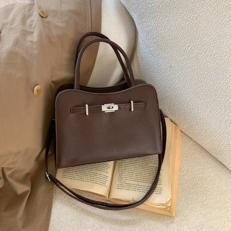 Elegante handgefertigte strukturierte Handtasche