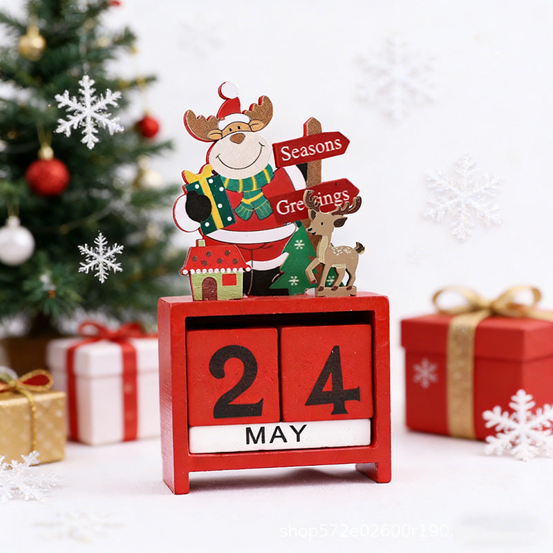 Dekorativer Holz-Adventskalender