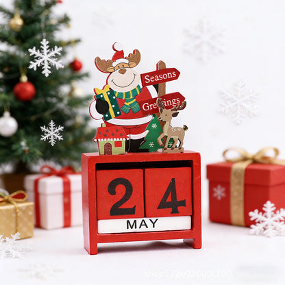 Dekorativer Holz-Adventskalender