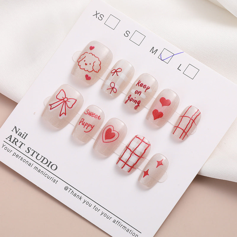 Trendige Press-On Nagelset Brehn