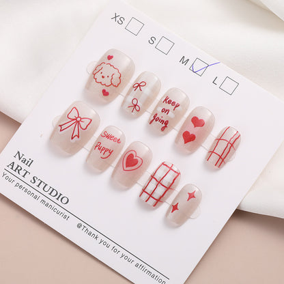 Trendige Press-On Nagelset Brehn