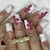 Kunstnagelset mit floralem Detail und Glitzerakzenten Brehn