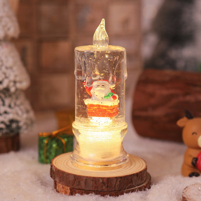 LED Weihnachtslaterne mit Santa-Figur Brehn