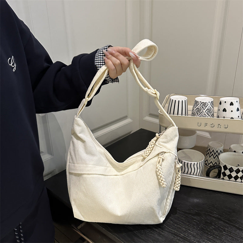 Umweltfreundliche gerippte Crossbody-Tasche Brehn