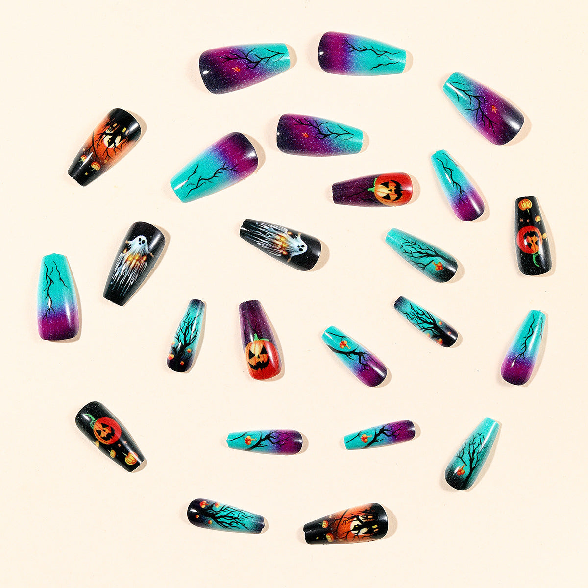 Halloween-Themen 3D Acryl-Nageldesign Set Brehn 1789713451