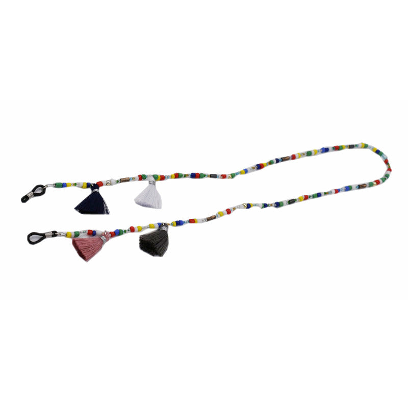 Bunte Perlen Sonnenbrillen Kette Brehn