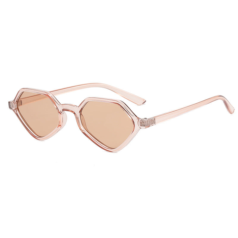 Damen Geometrische Design-Sonnenbrille mit verspiegelten Gläsern Brehn