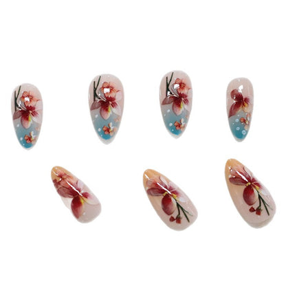 Florale dekorative Nagelkunst Brehn