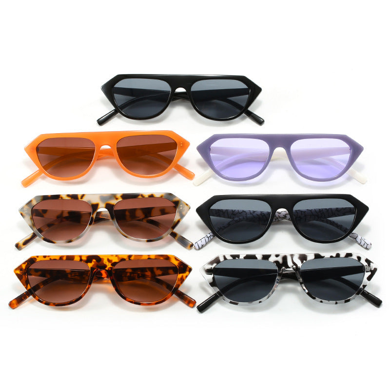 Damen modische asymmetrische Sonnenbrille Brehn