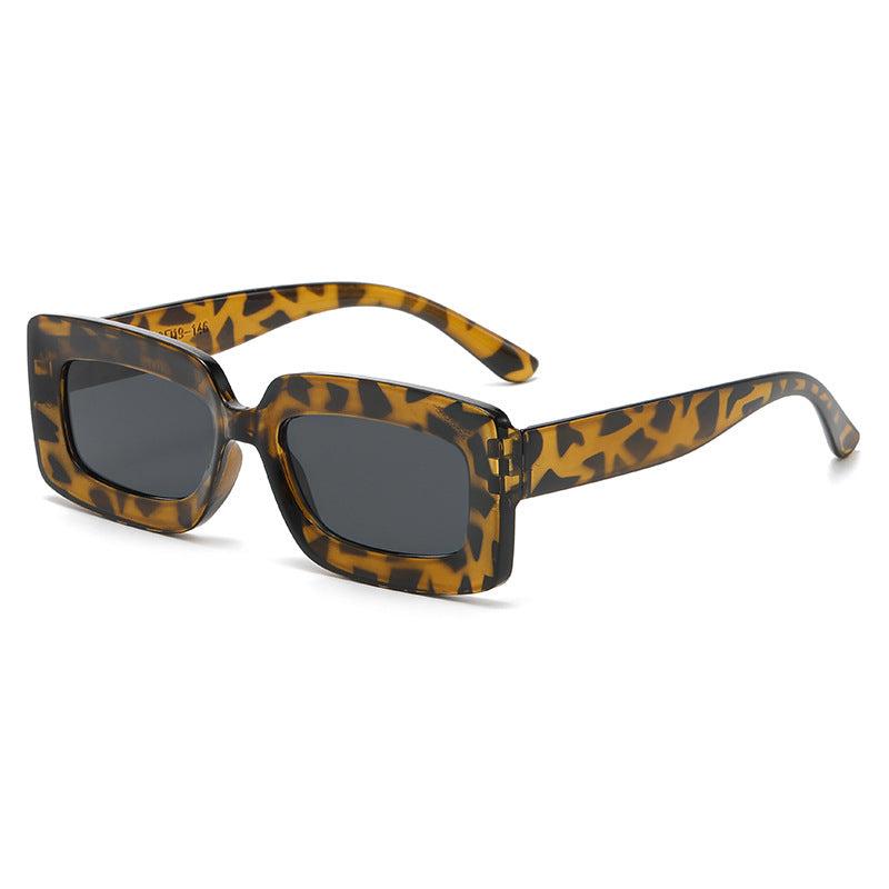 Damen trendige quadratische Sonnenbrille mit elegantem Kunststoffrahmen Brehn