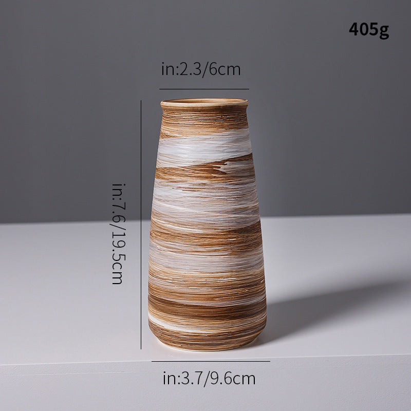 Künstlerische Spiraldesign Keramikvase Brehn