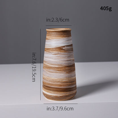 Künstlerische Spiraldesign Keramikvase Brehn