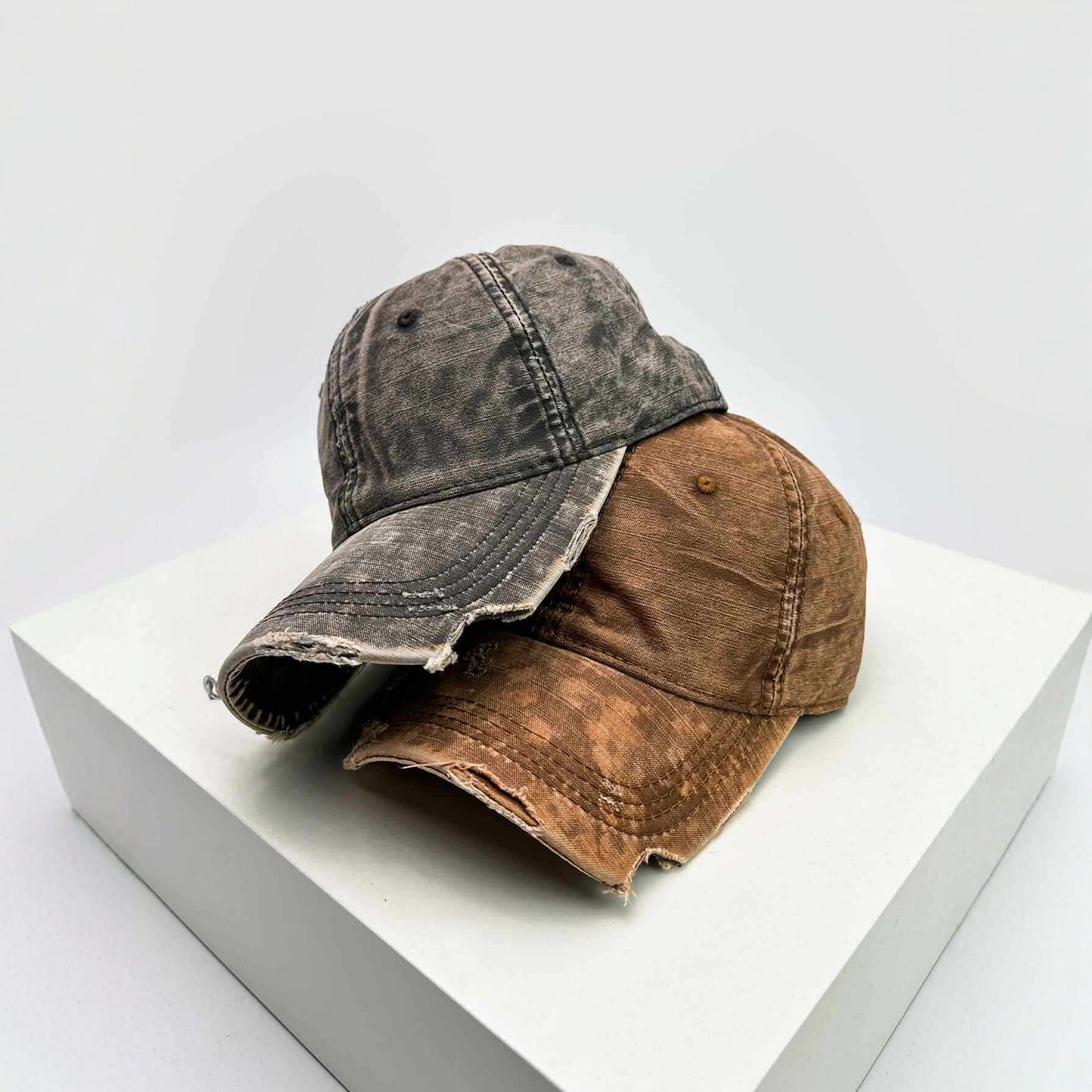 Herren Zerrissene Denim Baseballmütze Brehn