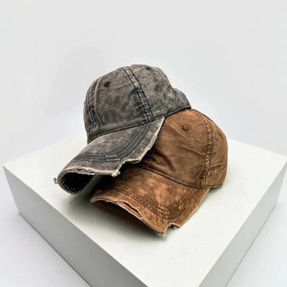 Herren Zerrissene Denim Baseballmütze Brehn
