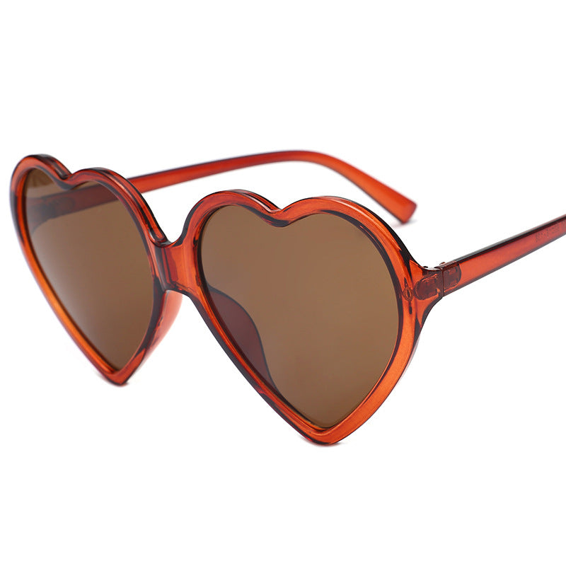 Damen Herzförmige Sonnenbrille mit stylishem Rahmen Brehn