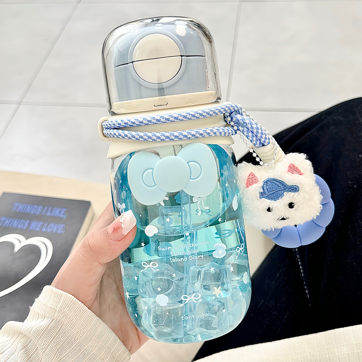 Damen Auslaufsichere Trinkflasche mit Tiermotiven Brehn