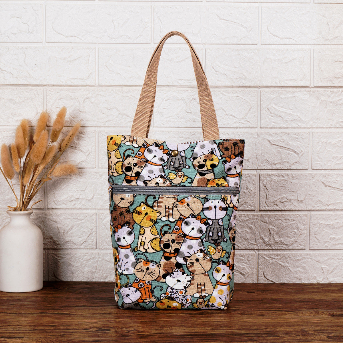Katzenmotiv isolierte Lunch-Tasche Brehn