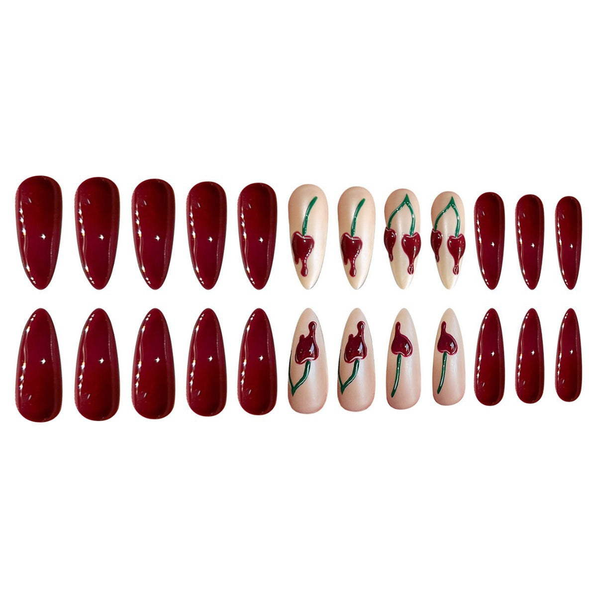 Stylisches Stiletto Press-On Nagelset Brehn